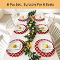 thumbnail image 5 of Red Morocco Round 15 Inch Placemats Set of 8, Geometric Moroccan National Abstract Art HeatResistant Non Slip Place Mats for Dining Table, Wipeable Braided Kitchen Table Mats for Housewarming, 5 of 9