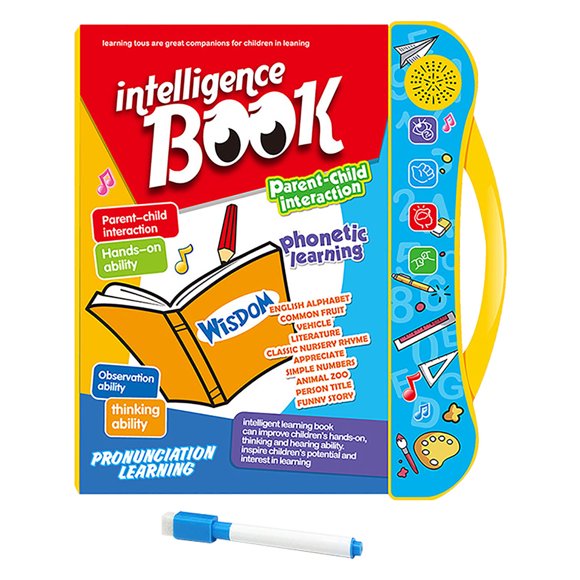 Education Toys,Monsori Learning Toys,Christmas Toys,Sound Book for Children Interactive Toy with English Letters Words and Shapes Educational Toys for Toddlers Learning Toys for 3 Years and Older 5ml