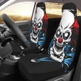 thumbnail image 3 of ZICANCN Car Seat Covers Front Seats Only, Skull Red Clown Joker Automotive Seat Covers Protectors for Cars Trucks Suv 2 Pack, 3 of 8