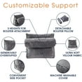 thumbnail image 2 of Cheer Collection Wedge Pillow with Detachable Bolster & Backrest, 2 of 4