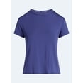 thumbnail image 6 of Joyspun Women’s Scoop Neck Sleepwear Modal Tee with Short Sleeves, Sizes S-3X, 6 of 6