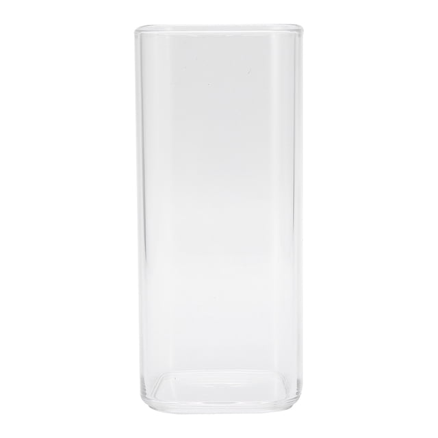Taza acrílica cuadrada de 400ml, taza de café moderna reutilizable para té, leche, jugo, para uso en el hogar y la Oficina, transparente