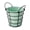 Green, variant on OIUR Storage Bucket with Iron Frame Hanging Planter Basket Balcony Flower Pot Hanger Home Decoration Vase with Handle for Living Room Courtyard