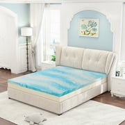 2, 3, or 4 Inch Mattress Topper, Twin Gel Memory Foam Mattress Topper(2 inch, Twin)