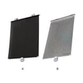 thumbnail image 3 of 2pcs Car Sunshade Curtain Retractable Front/Back Windshield Sun Strong Block Cover Windscreen Sunscreen Cars Accessories Black 40*60, 3 of 9
