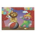 thumbnail image 1 of Circus Cutting Board, Lionnd Clownt the Circus Stage Theater Curtain Playing Performancerts, Decorative Tempered Glass Cutting and Serving Board, Large Size, Multicolor, by Ambesonne, 1 of 1