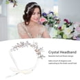 thumbnail image 2 of <p>Bridal  Headband Flower Leaf  Headpiece Flower Leaf  Headband Bridal Headband Wedding Headband Bridal  Headband Exquisite Flower Leaf Design Soft Ribbon Headpiece For Wedding, 2 of 7