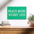 thumbnail image 2 of Beach More, Worry Less, Simply Said Birch Wood Wall Sign (12x18 Rustic Home Decor, Ready to Hang Art), 2 of 5