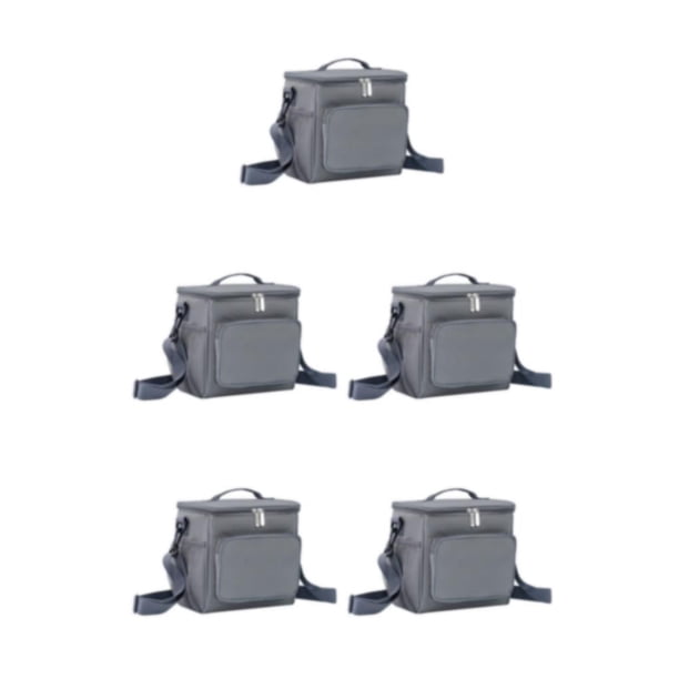 Yuarrent Bolsa de lonchera de poliéster Peso ligero Durable Fácil de limpiar Aislamiento térmico Multifuncional Gris Type2 NO2