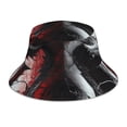 thumbnail image 1 of Fotbe Cool Black And White Dragon Sombrero Tipo Pescador con Estampado – Sombrero de Sol de Algodón de Moda para Playa, Golf, Pesca, 1 of 6