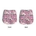 thumbnail image 5 of Picia Rose Flowers Pattern Women's 2 in 1 Athletic Running Shorts High Waisted Workout Casual Gym Sweat Shorts with Comfy Liner Zipper Pockets-X-Large, 5 of 9