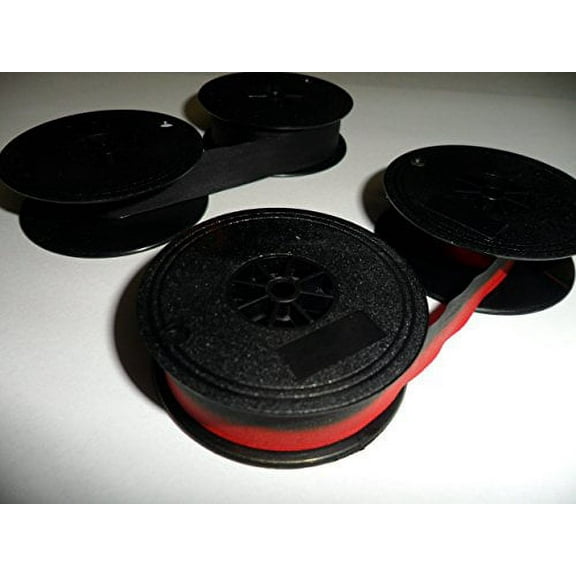 Royal Quiet Deluxe Ribbon, Twin Pack, 1 Black Ribbon and 1 Black and Red Ribbon