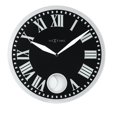 NeXtime Romana Glass Wall Clock Pendulum Movement Modern Roman