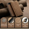 thumbnail image 2 of Feishell Slim Wallet Phone Case for Google Pixel 9 Pro XL,Premium PU Leather Magnetic Closure Folio ID Credit Card Slots Shockproof Protective Flip Kickstand Phone Cover,Brown, 2 of 11