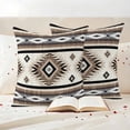 thumbnail image 3 of Brown Boho Outdoor Waterproof Pillow Covers, Southwestern Ethnic Aztec Retro Geometric Decorative Square Throw Pillowcase Sofa Cushion Sham for Patio/Couch/Chair, 20"x20" 2 Pack, 3 of 8