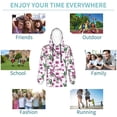 thumbnail image 5 of Fotbe Orchids Flowers Pattern Youth Pullover Hooded Sweatshirt, Boys Hoodie, Kangaroo Pocket Hoodie for Kids Girls -Small, 5 of 6