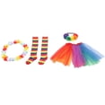 thumbnail image 2 of Conjunto de disfraz de Halloween, faldas de tul coloridas, accesorios para el cabello de rosas artificiales, conjunto de corona para fiesta de graduación, 2 of 5