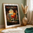 thumbnail image 5 of Negroni Cocktail Poster: Vintage Italian Elegance - Tuscany Italy Illustration Cocktail Vintage Poster Travel Poster Bar Architecture Italian Scenic Oak Framed Wall Art Print 5 x 7 inches, 5 of 59