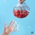 thumbnail image 6 of 100 Pcs Elastic Food Covers, Disposable Plastic Bowl Lids for Fruit & Vegetable Storage, Freshness Seal Wraps, 6 of 7