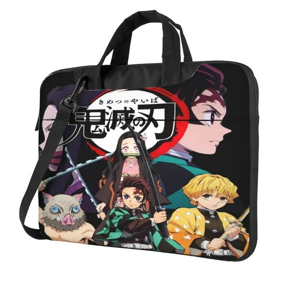 Demon Slayer: Kimetsu No Yaiba Laptop Bag Laptop Case Computer Notebook Briefcase Messenger Bag With Adjustable Shoulder Strap 13 Inch