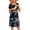Black Print, variant on Nursing Dress Patchwork Knee Length Dress