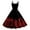 Red, variant on TTUHYWXI Halloween Dresses for Women 2025 Vintage 50s Spaghetti Strap Scary Graphic A Line Midi Dress for Cocktail Party (Watermelon Red, XXL)