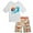 White Beach, variant on Big Chill Boys Rash Guard Swim Set - Short Sleeve Rash Guard Swim Shirt & Swim Trunks (6-14)