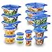 thumbnail image 3 of Ziploc Contenants de Préparation de Repas Réutilisables pour Organisation de Cuisine, Lavables au Lave-Vaisselle, Pack de Départ Frais, 16 Unités, 3 of 4