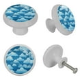 thumbnail image 4 of Cloud Fluorescent Drawer Pulls 4-Pack: Glow-in-the-Dark Round Cabinet Knobs for Kitchen, Dressers, Wardrobes - Includes Screws, Ideal Drawer Hardware, 4 of 6