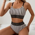 thumbnail image 2 of Sngxgn Bikini Set for Women Knotted High Waisted Swimsuit Two Piece Bathing Suit(Coffee,XL), 2 of 5
