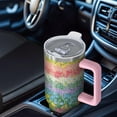 thumbnail image 6 of OBREWU Pioneer Flower Tumbler with Handle and Lid,Pioneer Flower 40oz Double Wall Vacuum Insulated Tumbler,Cups Gift for Women and Men, 6 of 7