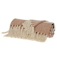 thumbnail image 5 of Parkland Collection Inca Brown Variegated Cotton Throw Blanket, 50 x 60 Decorative Couch Throw, 5 of 5