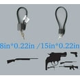 thumbnail image 3 of Lockforall Cable Gun Locks with Keys - Keyed Alike 15" Cable Gun Safe Lock for Pistols, Handguns, Rifles, and Shotguns, Home and Storage for Firearm Locking and Safety, 3 of 6