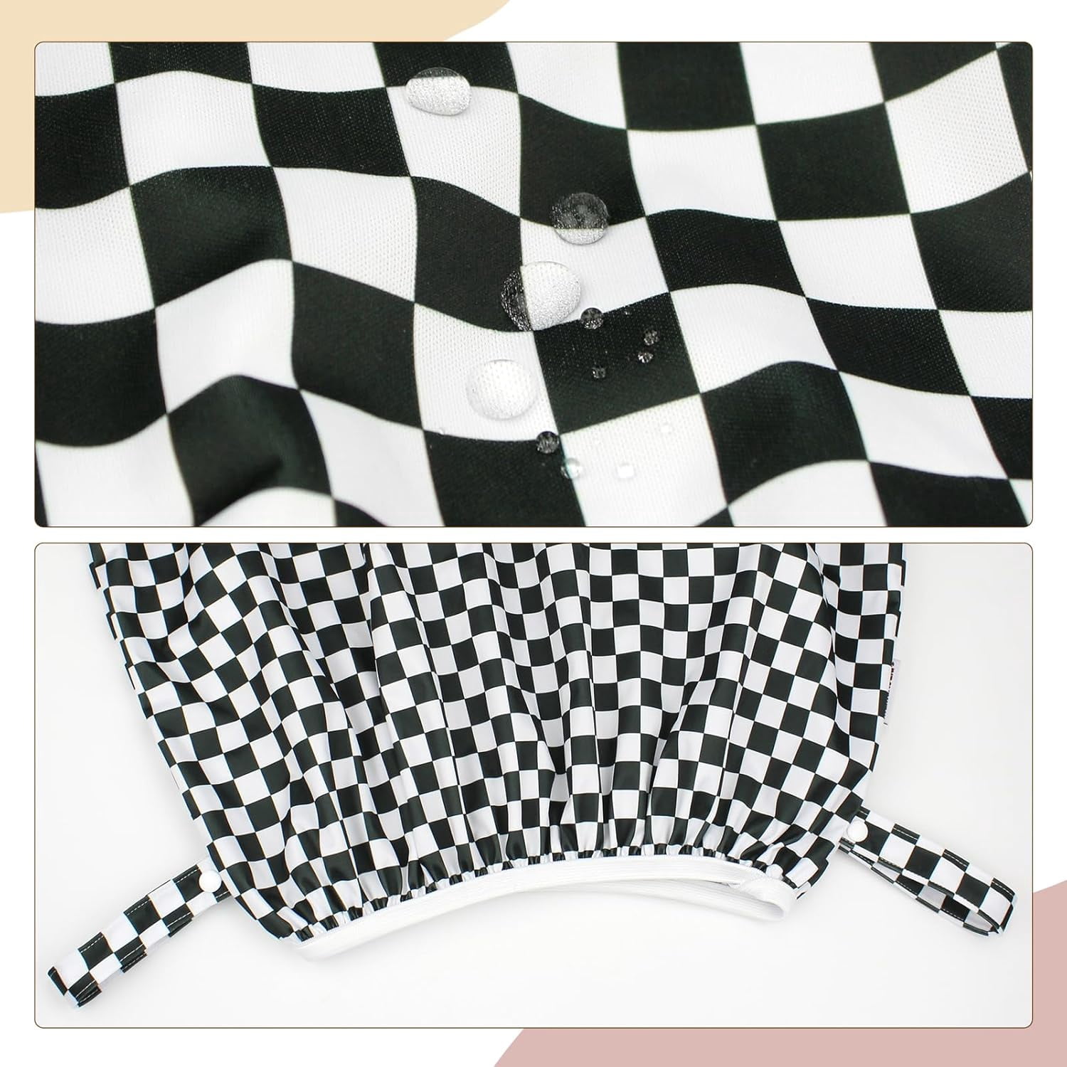 2 Pack Reusable Pail Liners, with 15 Pack Washable Cloth Diaper Wipes & 1ps of Waterproof pod