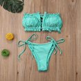 thumbnail image 1 of Caliente Sexy pliegues Bikini Mujer traje de baño Bandeau Bikini 2020 Mujer Micro traje de baño Mujer Push Up traje de dos piezas SummerGreenS, 1 of 3