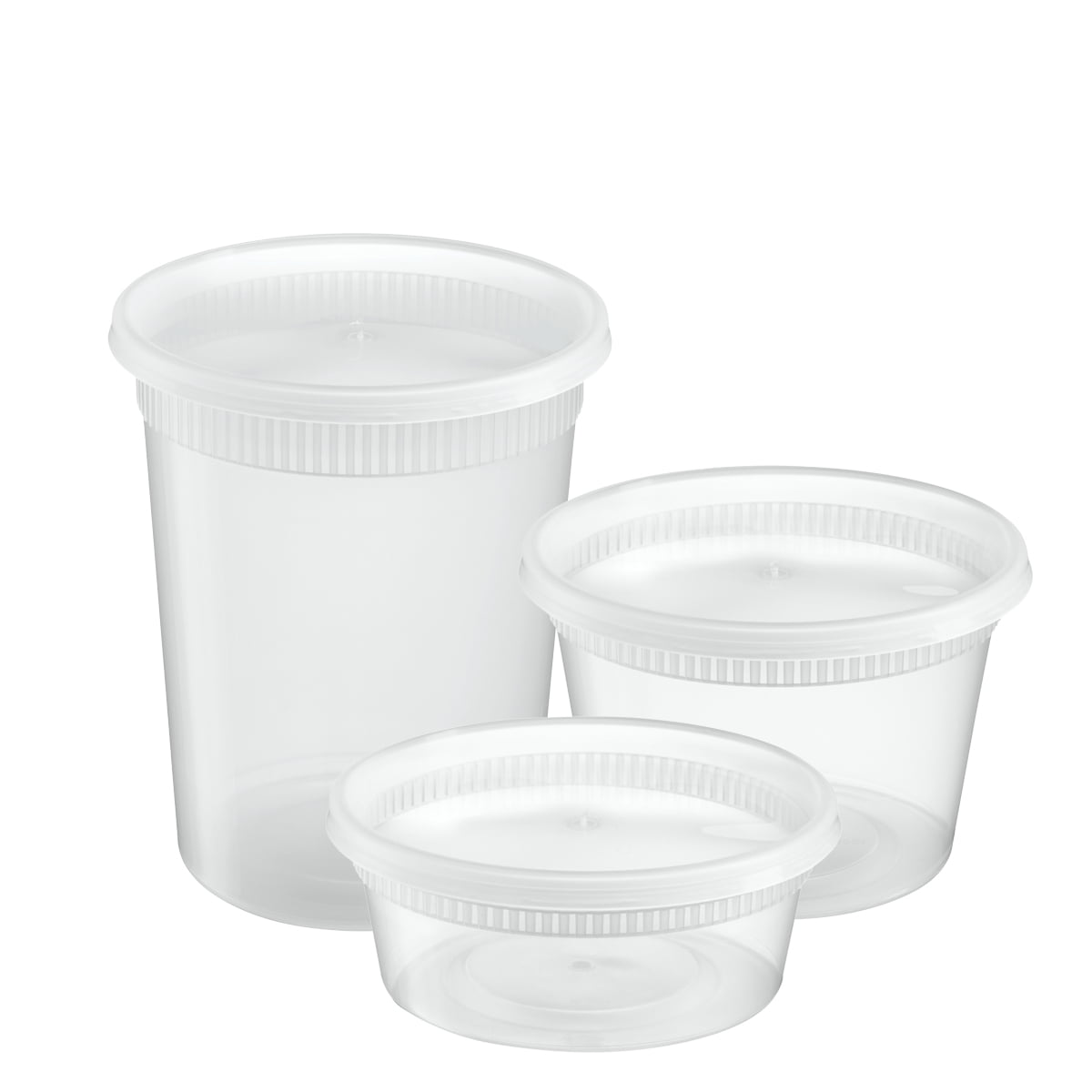 NutriBox [44 Pack] Three Sizes Food Storage Plastic Deli Containers with  Airtight Lids 8 oz, 16 oz, 32 oz, BPA Free, Reusable, Microwaveable