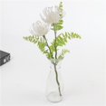 thumbnail image 1 of 1 Unids De Plástico Flor De Crisantemo Girasoles Artificiales 2-Cabeza Para El Budismo Día De Obon Festival Funeral Blanco Macarena Flor de crisantemo falso, 1 of 5