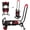 Red 330lbs, variant on Heavy-Duty Capacity Hand Truck with Stair-Climbing Wheels & One-Touch Retractable Handle - Q235 Steel Collapsible Dolly Cart, 4.2-Inch Triple Wheels, Elastic Strap & Sponge Grip