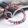 thumbnail image 3 of Bracelet Femme Perles Rondes Cristal Cacoxenite Naturelle Auralite 23 7mm, 3 of 4