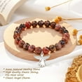 thumbnail image 3 of Sympathy Gift for Loss of Loved Ones, Natural Stone Bracelets Memorial Bereavement Gifts for Women/Girls, 3 of 7