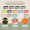 thumbnail image 6 of WestinTrends Malibu Patio Outdoor Coffee Table – 35" All-Weather Poly Lumber Adirondack Porch Table, Orange, 6 of 14