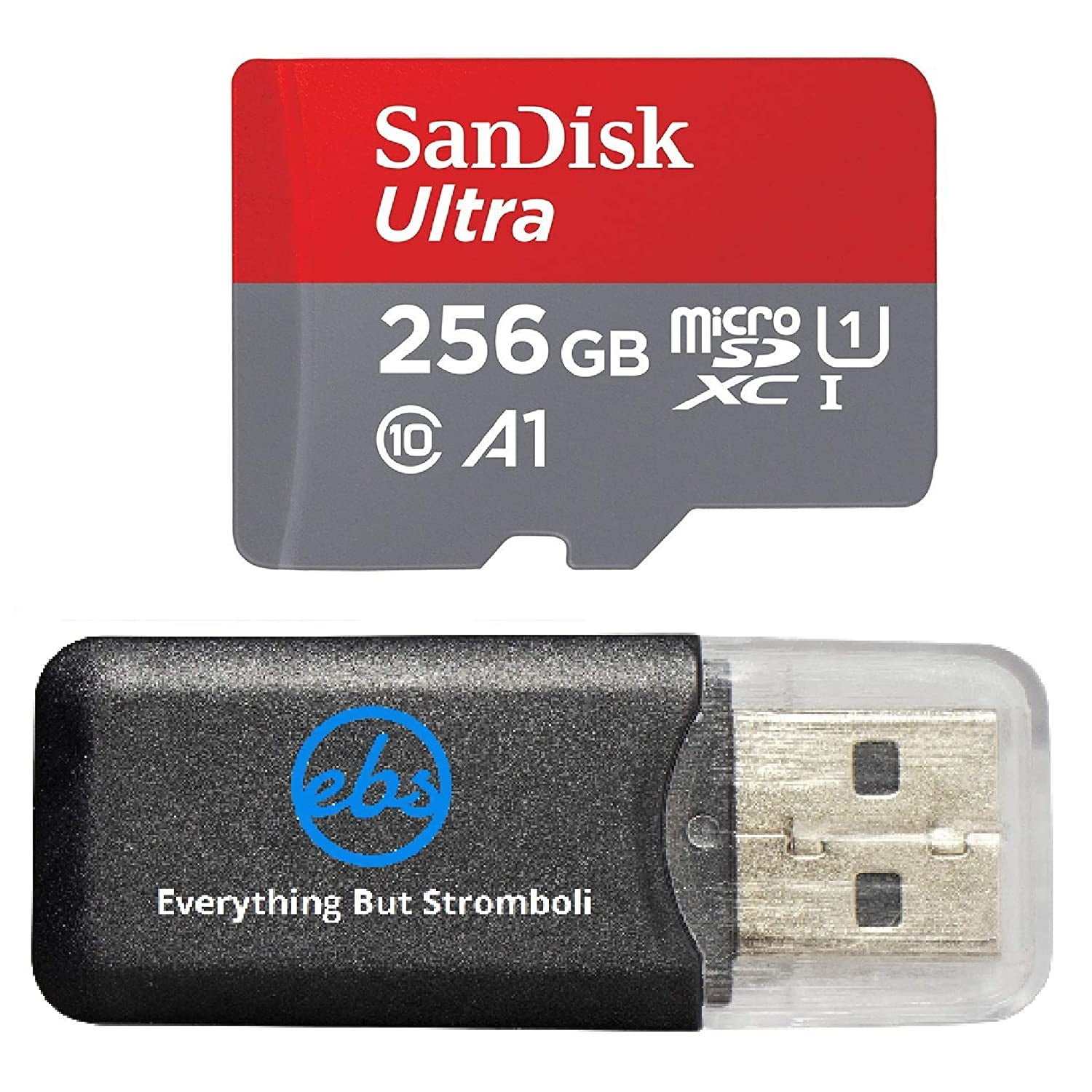 SanDisk Ultra 256GB MicroSDXC Verified for BLU X by SanFlash 100MBs A1 U1 Works with SanDisk