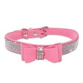 thumbnail image 2 of Manunclaims Bling Diamond Dog Collars with Cute Bow Breakaway Safety Cat Collar Sparkly Rhinestone Christmas Decorative Necklace, Puppy Cat Pet Bling Necklace, 2 of 8