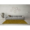 thumbnail image 3 of Ahgly Company Indoor Rectangle Abstract Yellow Modern Area Rugs, 5' x 7', 3 of 4