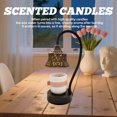 thumbnail image 4 of HIBIBUD Wax Melt Warmer,Adjustable Height Wax Warmers,Exquisite Hollow Design Lamp Candle Warmer,black1, 4 of 7