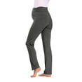 thumbnail image 3 of BRGZLK Maternity Over The Belly Pants Belly Support Casual Solid Color Casual Comfy Pregnancy Full Length Secret Fit Leggings for Spring Summer Dark Gray M, 3 of 4