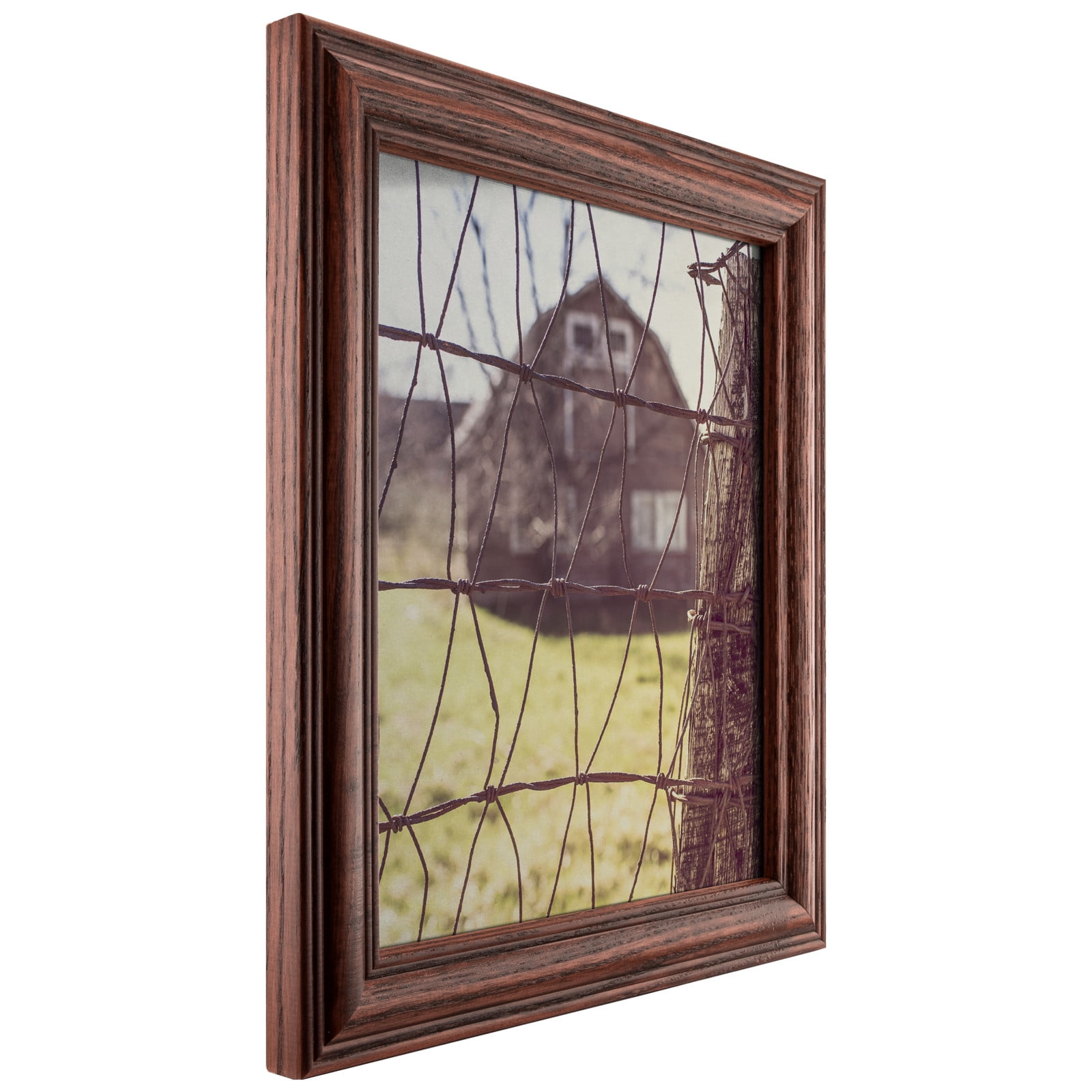 Craig Frames Wiltshire 440, 18x24 inch Cherry Red Picture Frame Matted for a 12x18 Photo