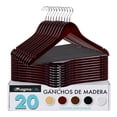 thumbnail image 1 of Ganchos de Madera Magma Life 20 Ganchos Plateado Giratorio 360 Grados Cereza, 1 of 8
