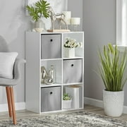 Mainstays 6 Cube Storage Organizer, White