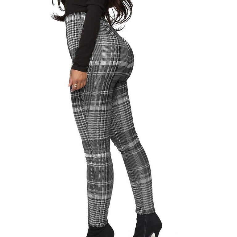 Plaid tight pants 2025